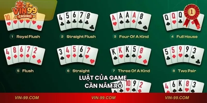 Luật của game cần nắm rõ