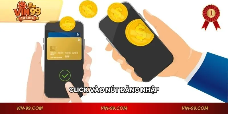 Click vào nút đăng nhập