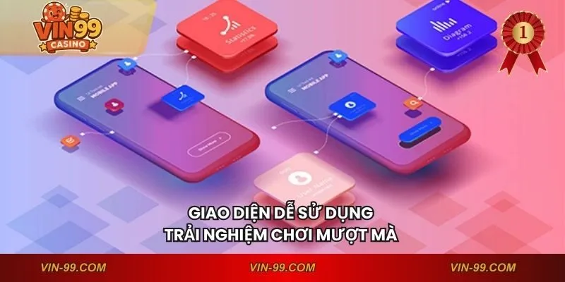 Giao diện dễ sử dụng trải nghiệm chơi mượt mà